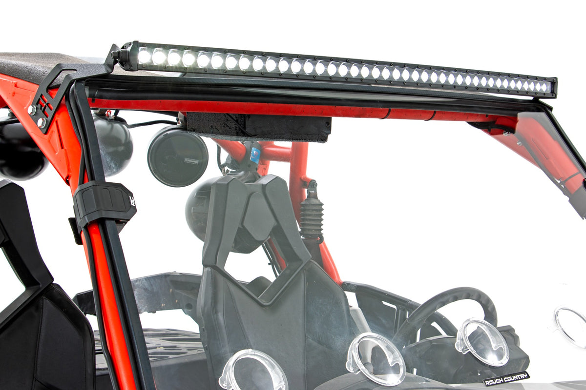 LED Light Kit | Front Mount | 40" Black Dual Row | White DRL | Can-Am Commander Max 1000