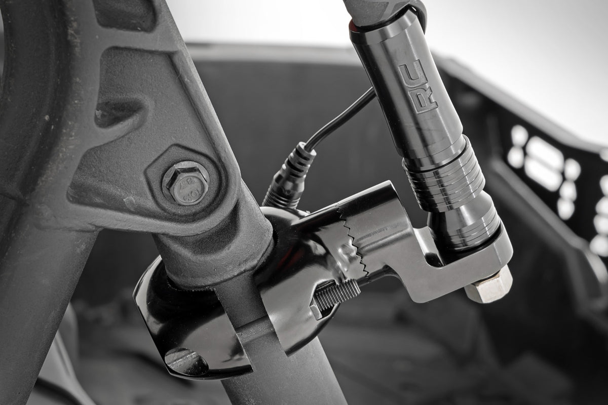 Universal LED Whip Mount | Fits 1.25" - 2" Roll Bars