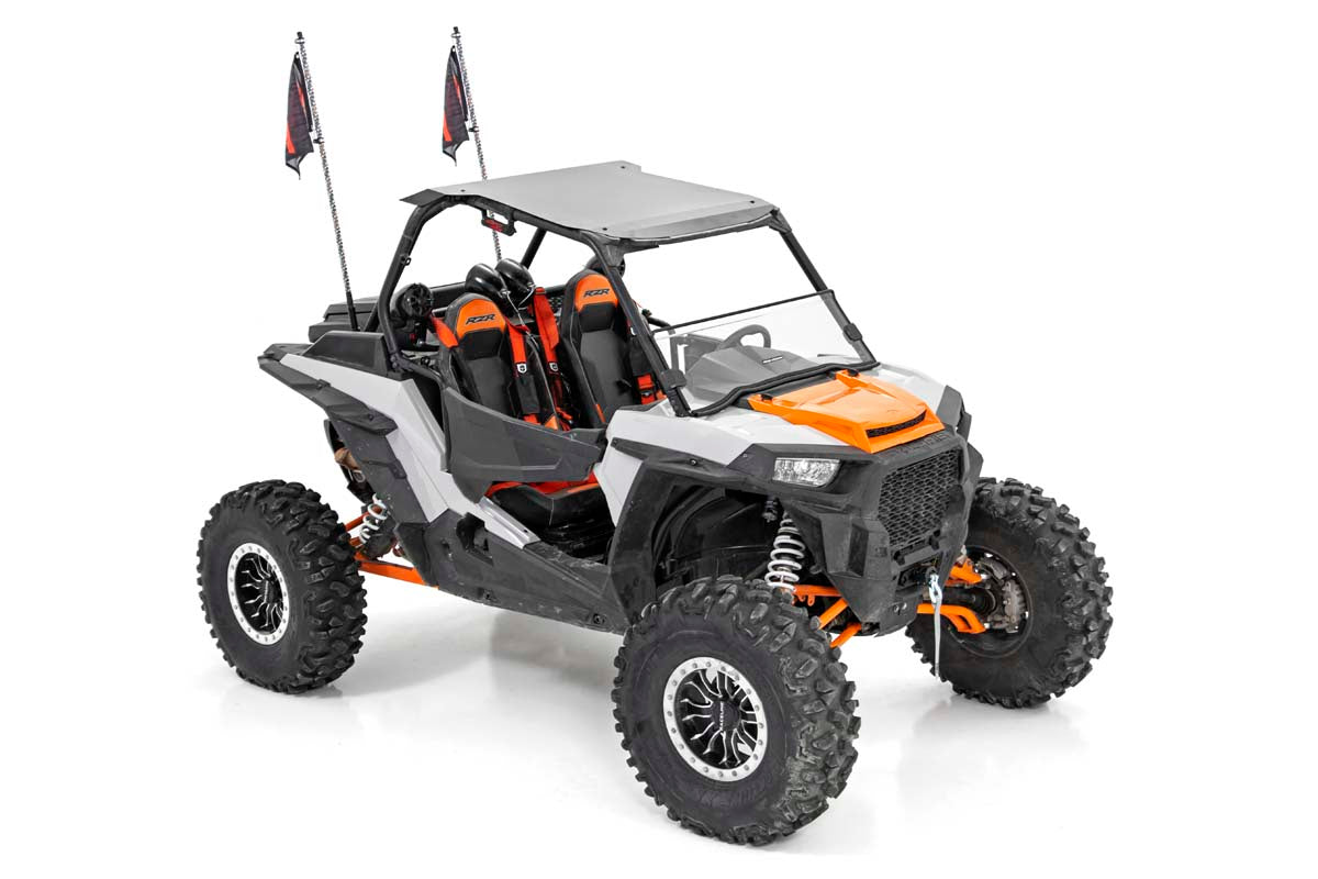 Whip Mount | Cage | 4' Multl-Color LED Whip Pair | Polaris RZR XP 1000
