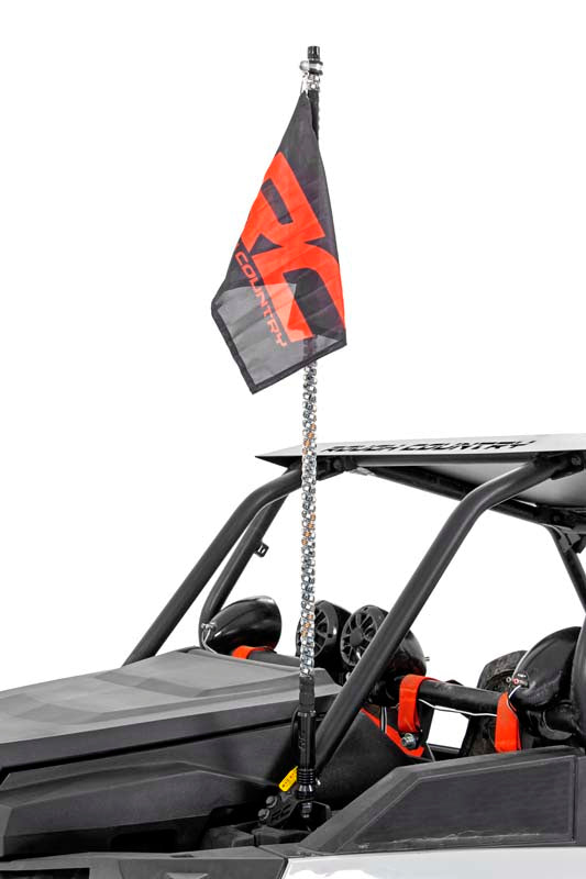 Whip Mount | Cage | 4' Multl-Color LED Whip Pair | Polaris RZR XP 1000