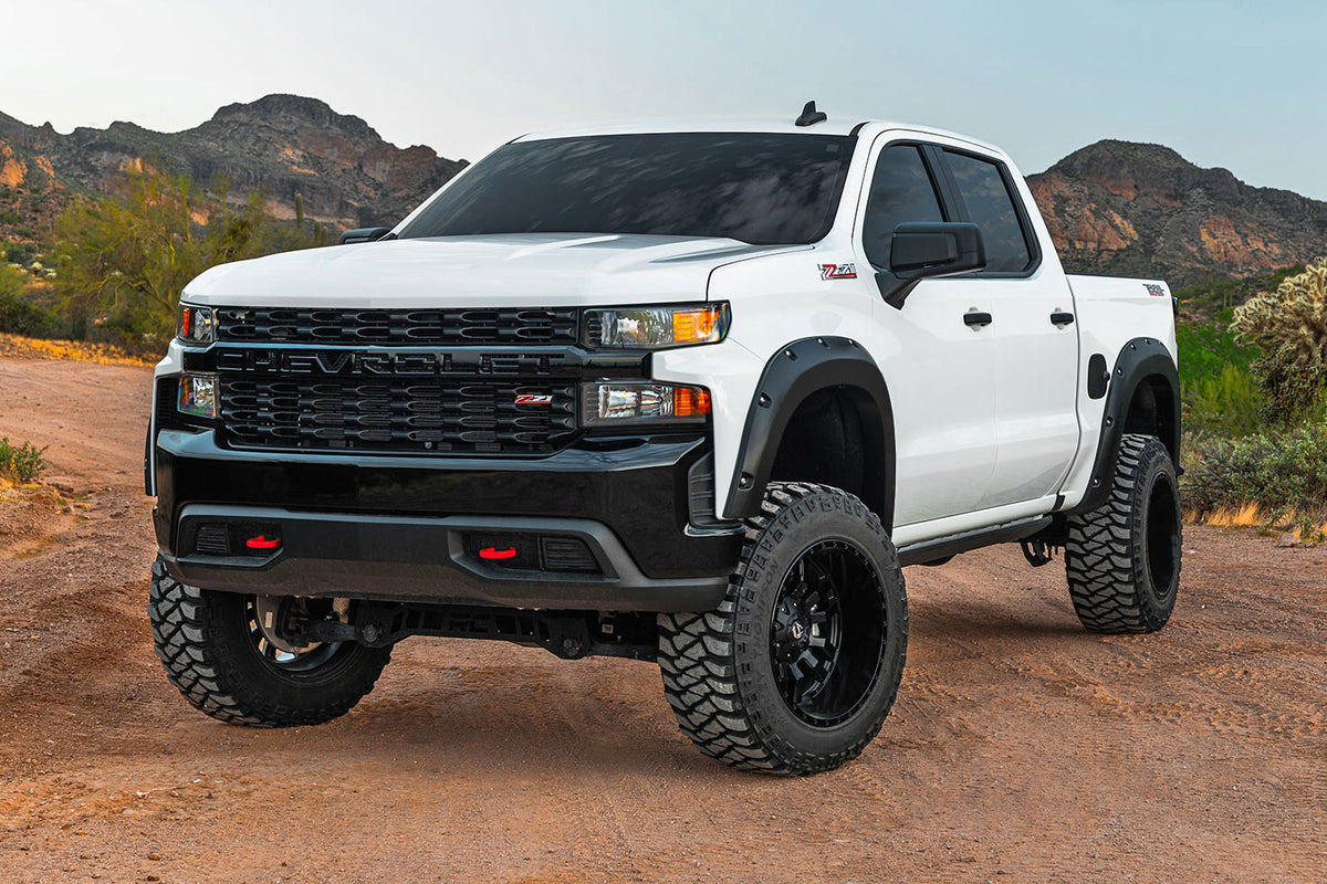 Pocket Fender Flares | G9K Satin Steel | Chevy Silverado 1500 2WD/4WD (22-26)