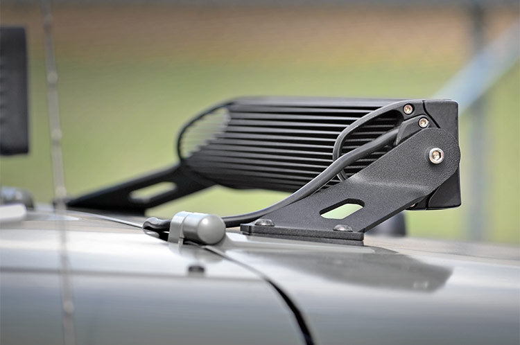 LED Light Mount | Hood | 20" | Jeep Wrangler JK/Wrangler Unlimited (07-18)