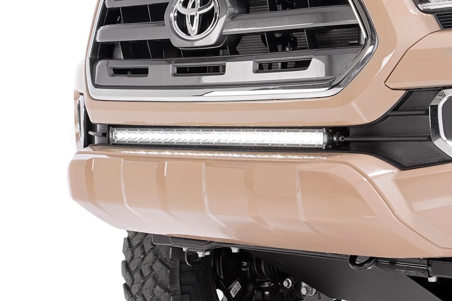 30 Inch Black Series LED Light Bar | Single Row | Cool White DRL