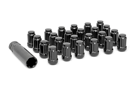 M12 x 1.25 Lug Nut Set of 24 | Black