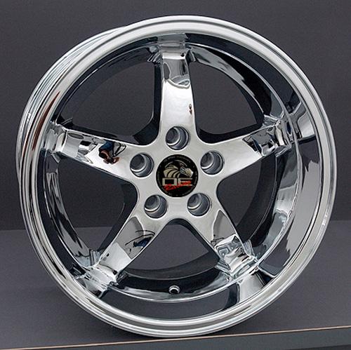 17" Replica FR04 fits Ford Mustang Cobra Rim 17x10.5 Chrome