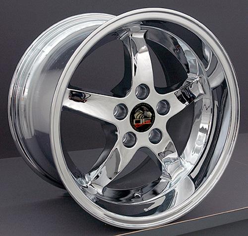 17" Replica FR04 fits Ford Mustang Cobra Rim 17x10.5 Chrome