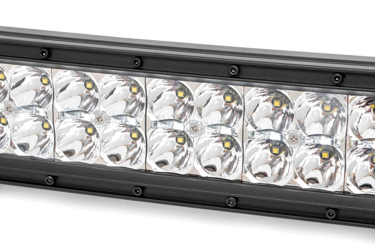 30 Inch Chrome Series LED Light Bar | Curved | Dual Row | Cool White DRL