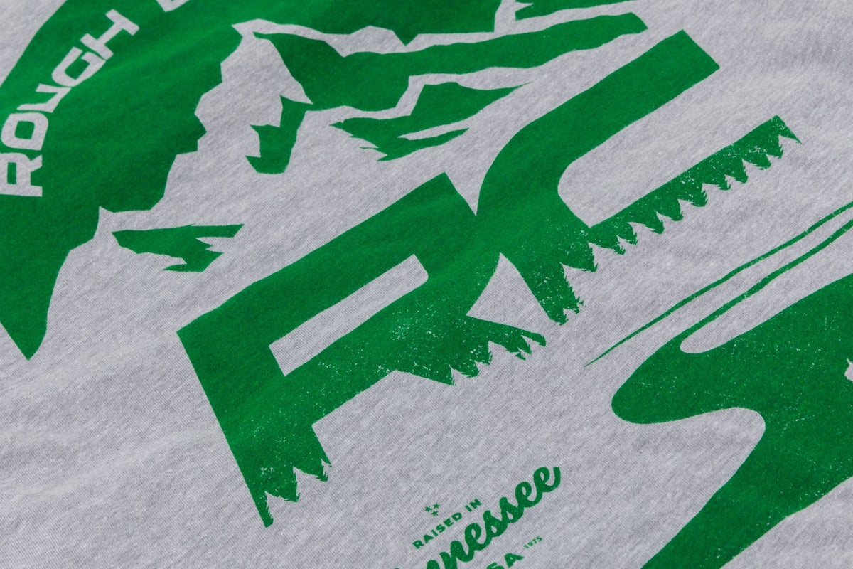 Rough Country T-Shirt | RC Mountains | HEATHER GRAY | 3XL