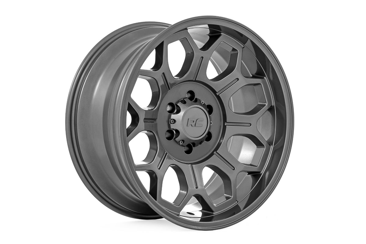 Rough Country 77 Series Wheel | One-Piece | Gunmetal Gray | 20x9 | 6x135 | +18mm