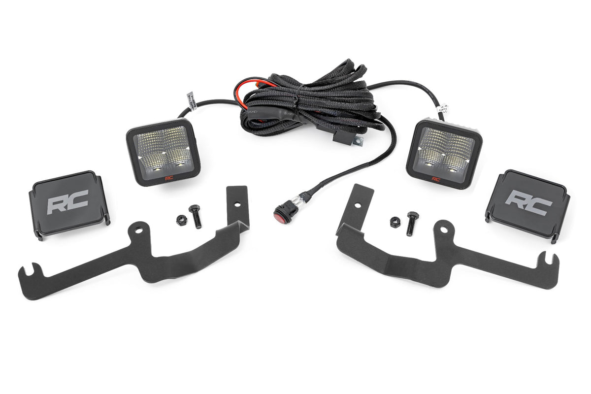 LED Light Kit | Ditch Mount | 2" Spectrum Pair | Spot | Chevy Silverado 1500 (19-26)